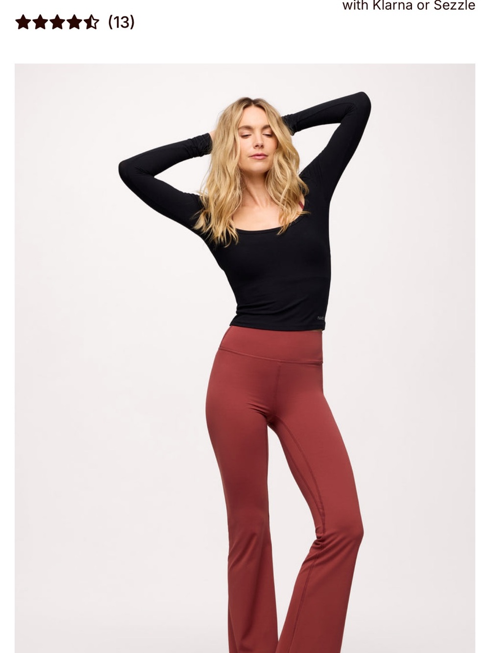 nuuds Motion Flare Legging in limited edition “Mauve”